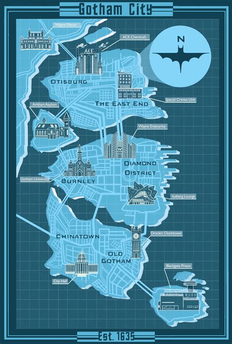 Map Of Gotham City