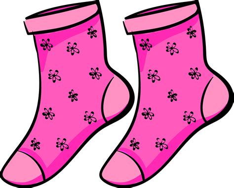 Pink Socks Clipart at Jaime Cardenas blog