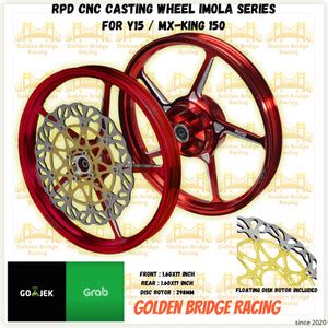 Jual Velg Pelek RPD CNC Casting Wheel Set Imola with TDR Floating Disc ...