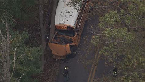 Crews on scene after school bus crashes into tree in Montgomery County ...