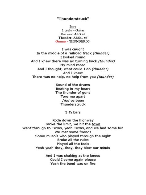 Image result for Thunderstruck Intro Tutorial