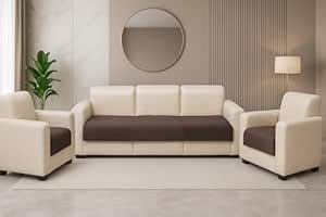 KINGLY Velvet Quilted 5 Seater (3+1+1) Sofa Set Protector – Premium Non ...