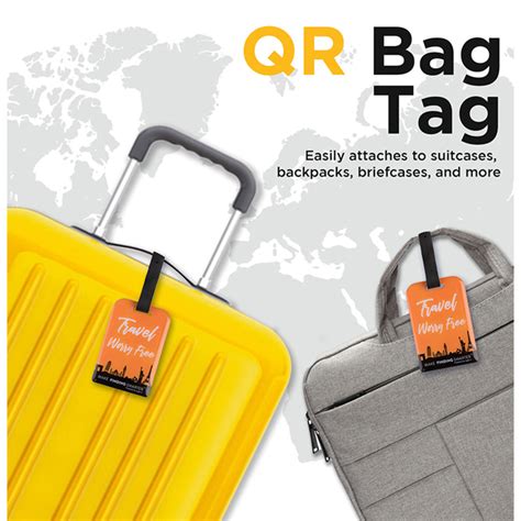 Bag Security Tag with Lost Recovery Service | Travel Luggage Tags for ...