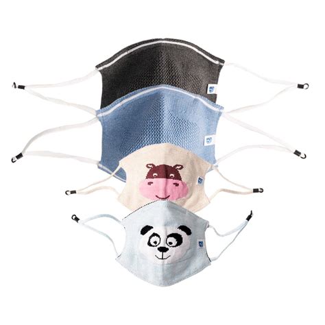 Ultra Breathable Antimicrobial Masks Family Pack (Adults 2 + Kids 2 ...