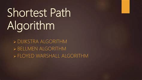 Shortest Path Search Algorithm 的图像结果