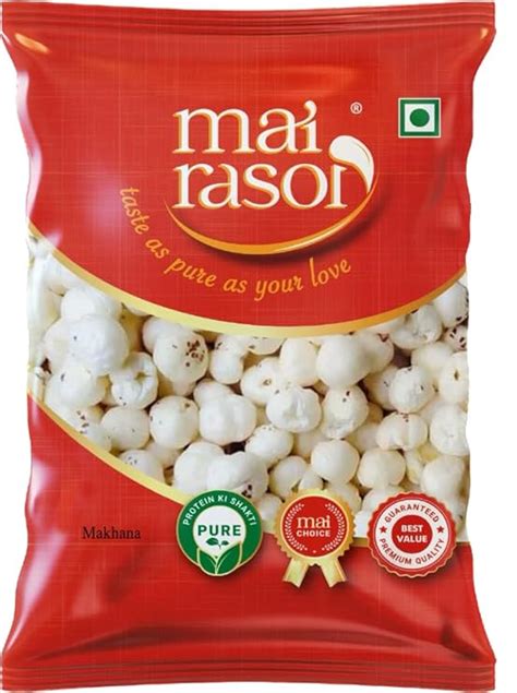 Mai Rasoi Phool Makhana Indian Snacks Handpicked Lotus Seeds (50 Gm ...