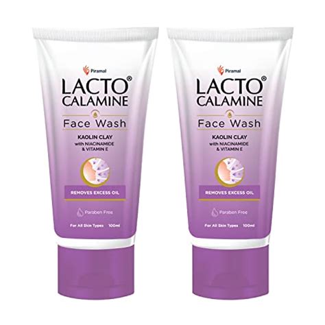 Lacto Calamine Face Wash For Oily Skin |100ml each- Pack of 2 | Kaolin ...
