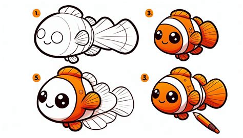 How to Draw Clownfish: Simple Steps for Artistic Success - Trying drawing