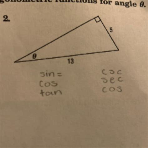 sin = Cos= tan= CSC= Sec= COT= - brainly.com
