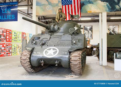 American Sherman Tank from World War II. Editorial Stock Photo - Image ...