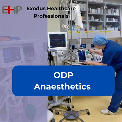 Exodus Healthcare Professionals on LinkedIn: #odp #anaesthetics # ...
