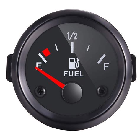 Rupse 2" 52mm Universal Car SUV Fuel Level Gauge Meter E-1/2-F Pointer ...