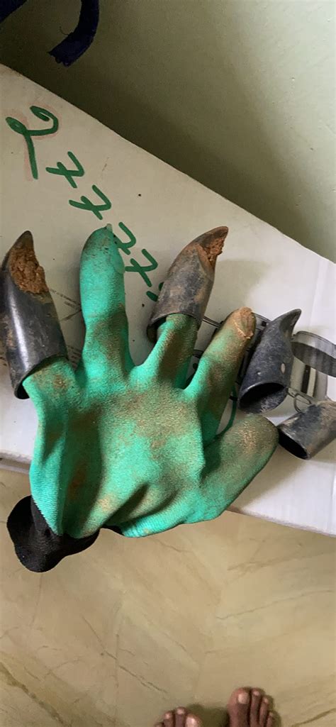 RIANZ Acrylonitrile Butadiene Styrene ABS Gardening Gloves with Right ...