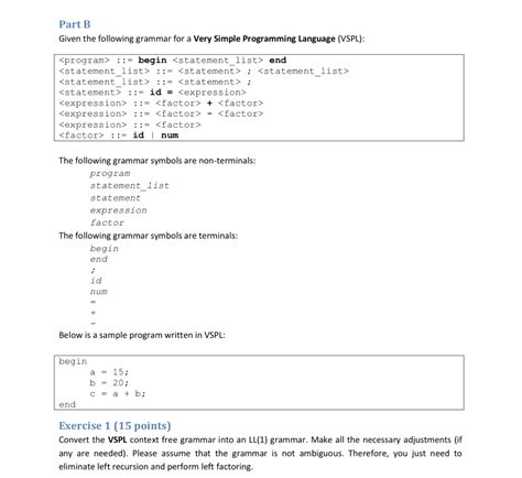 Image result for Example of a Simple Programming Grammer