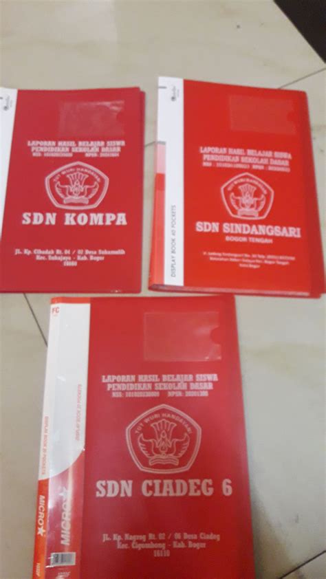 Map raport sablon 20 sheet | SIPLah