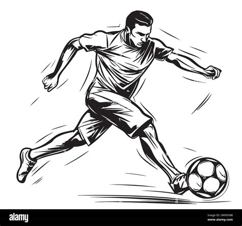 Boy soccer ball in Black and White Stock Photos & Images - Alamy