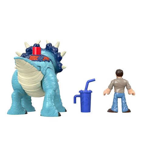 Buy Imaginext Jurassic World Pachyrhinosaurus Dinosaur and Lowery ...
