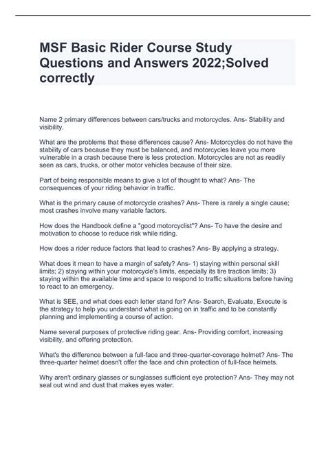 MSF Basic Rider Course 的图像结果