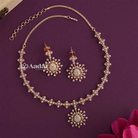 Sparkling Diamond Look Alike Set – Aadai Alangaram