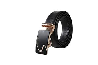 Buy Edifier Men's Leather Belt (Black, Free Size) at Amazon.in