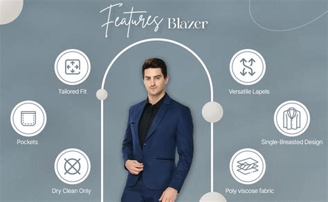 Buy HIGHEK Men's Slim Fit Single Breasted Blazer (42, RBLUE) at Amazon.in