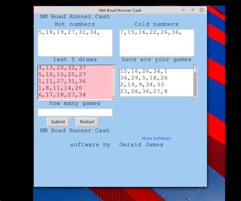 New Mexico Road Runner Cash Numbers Software for Windows 7 , 8 & 10 - Etsy