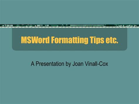 Image result for Word Formatting Tips