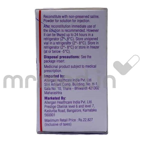 Buy Botox 100IU Injection Online: Uses, Price, and Side Effects | MrMed