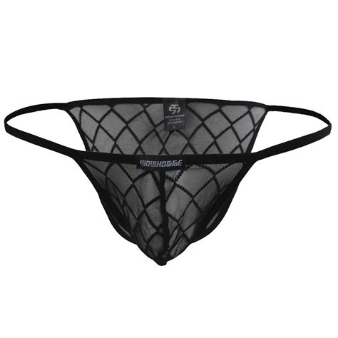 Msemis Mens Fishnet See Through Micro Mini Bikini G String | Desertcart ...