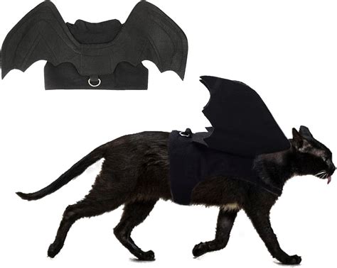 Buy RYPET Cat Halloween Costume - Halloween Bat Wings Pet Costumes for ...