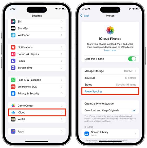 How to pause and resume iCloud Photos