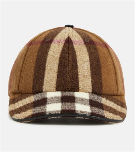 Burberry - Checked wool baseball cap Burberry
