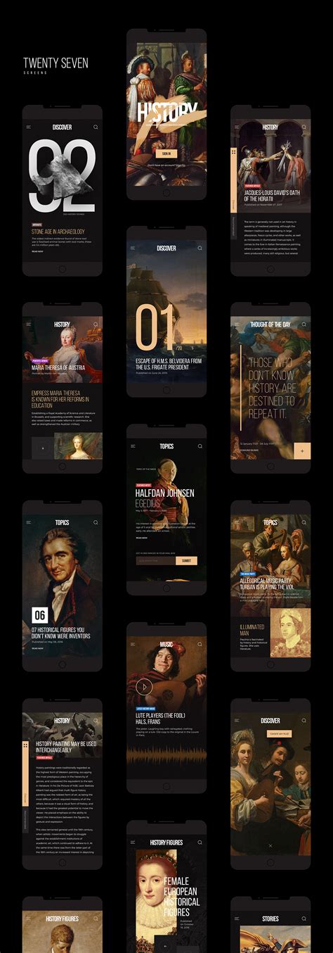 Image result for History App Interface Design Examples
