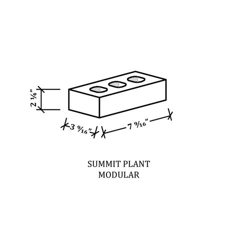 Modular Brick Dimensions