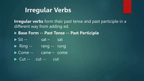 verbs, regular irregular.pptx