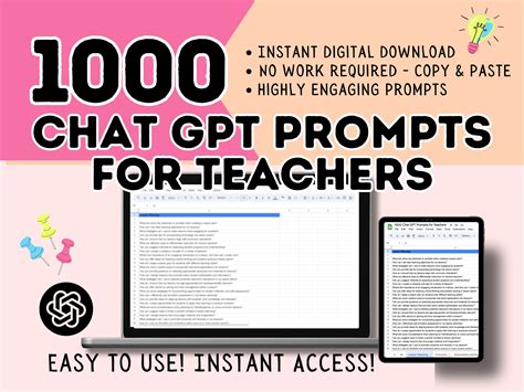 1000 Chat GPT Prompts for Teachers | AI Prompts | AI Prompt Guide for ...