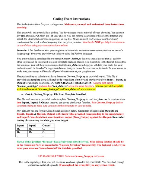 Image result for exam example in code chum