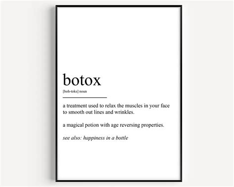Botox Definition Print - Magic Posters