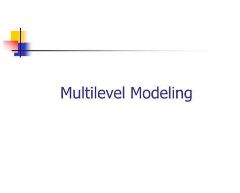 Image result for Multilevel Modeling