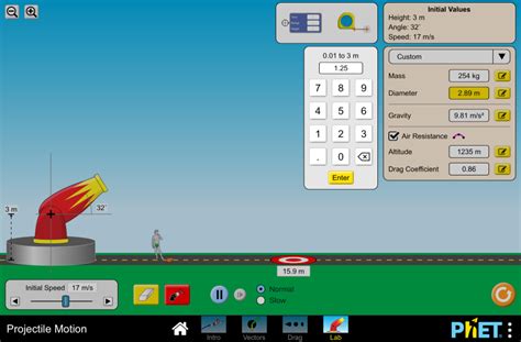 Image result for PhET Simulation On Projectile Motion
