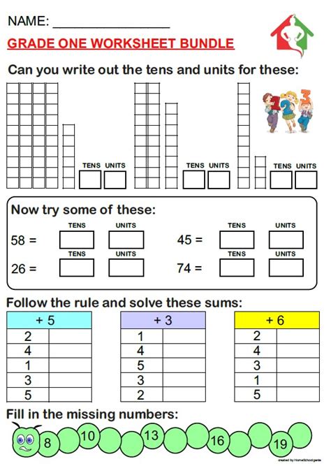 Grade One Math Worksheets 的图像结果