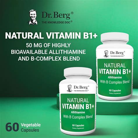 Dr.BergNutritionals Dr. Berg Natural Vitamin B Complex Supplement ...