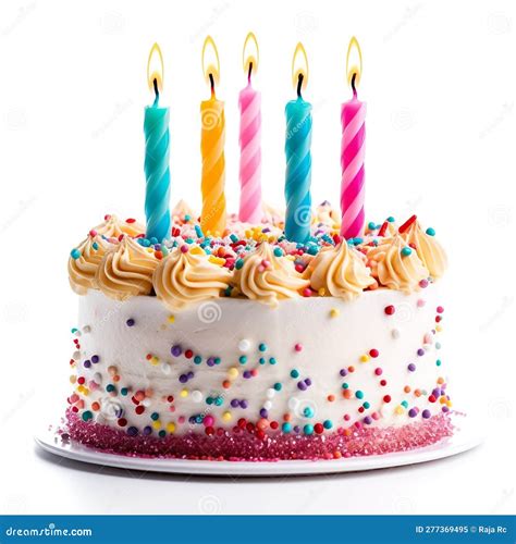 Birthday Candle White Background