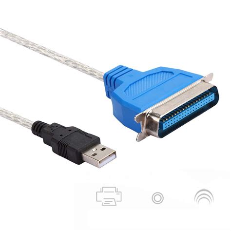 Buy S erounder USB to Parallel IEEE 1284-1994 Printer Cable Adapter ...