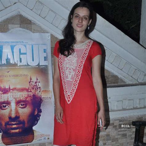 Bollywood actor Elena Kazal during the song recording of Bollywood ...