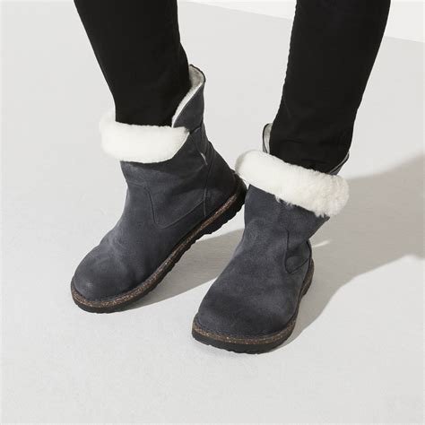 Uppsala Shearling Suede Leather Graphite | BIRKENSTOCK