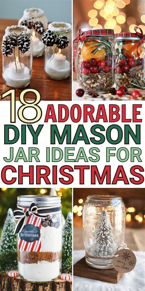 DIY Mason Jar Christmas Gifts and Decor
