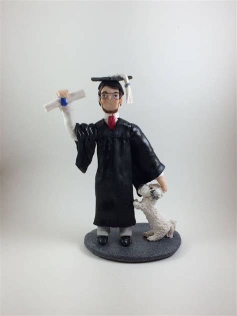 Buy DEPOSIT ONLY Custom Polymer Clay Graduation Figurine Cake Online in ...
