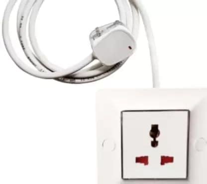 BAHUL 13 amp International Socket 4 Meter Long Wire Extension 1 Socket ...