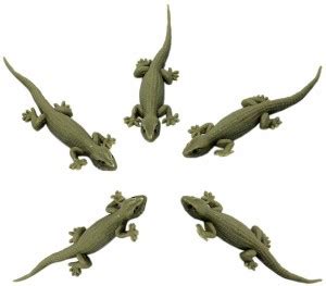 KANABEE Real Looking Rubber Lizard Toy for Kids and Adults Realistic ...